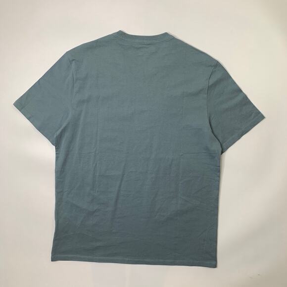 Everlane Shirt Mens L Large Slate Organic Cotton Short Sleeve V Neck Crew Tee - Picture 6 of 8